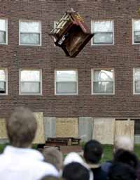 MIT threw their pianos out this week. What a mournful sound.