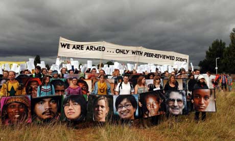 Previous examples of Giant art acts as political tools for change...Climate Camp 2007