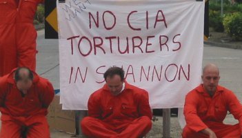 Visual reminder to passers by that torture is happening in known and unknown US holding sites 