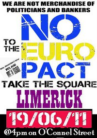 Real Democracy Now! Limerick - June19 against  Pact - Peaceful Demonstration