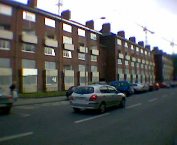 Dominick Street flats nearby - currently undergoing redevelopment/demolition.