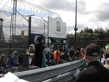 Yassmine Mather Speaks at Blockade Of Faslane UK/US Nuclear Submarine Base