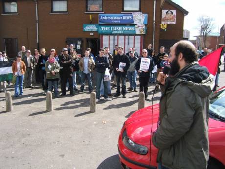 Jamal addresses the crowd