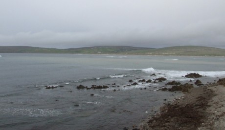 The same pollution viewed from the camp