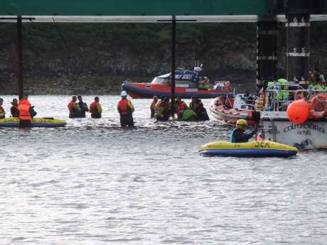 IRMS removing people from under the platform