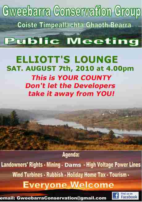 Public Meeting in Leitirmacaward, Donegal