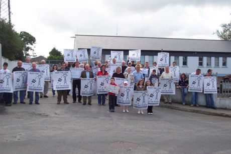 Protest in Carrick on Shannon, August 22nd.