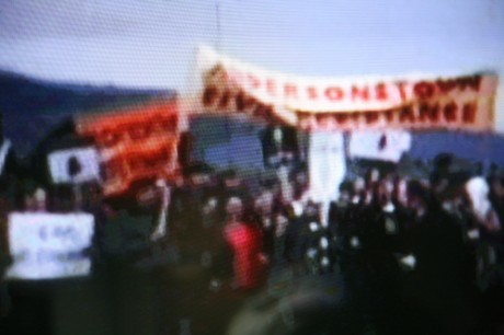 Still from William McKinney's cine-footage of civilrights march in Derry