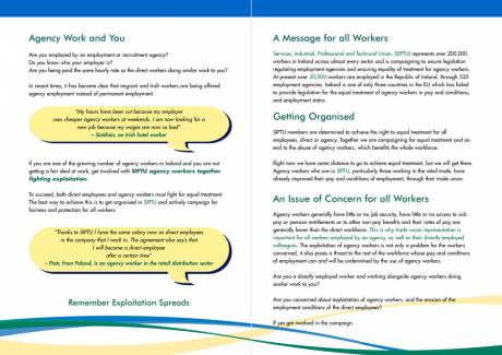 30,000 agency workers in Ireland - on of only three EU countries refusing to legislate for equality between agency and directly employed workers