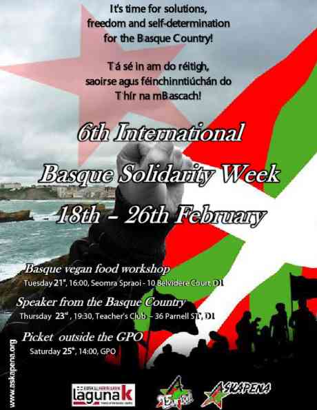 Poster for Basque Solidarity week 2012