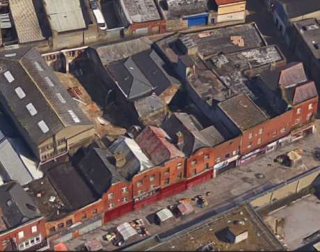 Aerial shot of the historic Moore Street buildings planned to be demolition with a nod from Minister Heather Humphreys FG