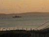 Irish Navy gunboat on Satruday watching the Rossport Solidarity Camp