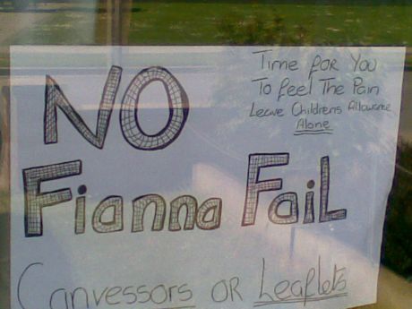 Fianna Fail could lose their Euro Seat to Joe Higgins