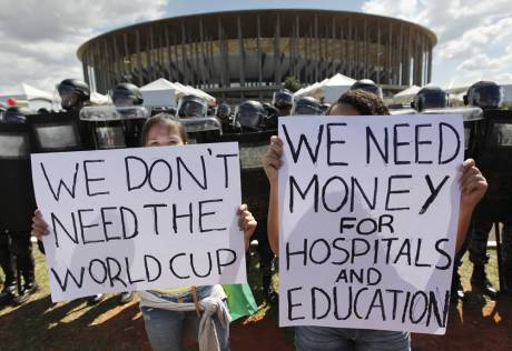 Brazil Protests: We dont need the World Cup, we need money for hospitals and education