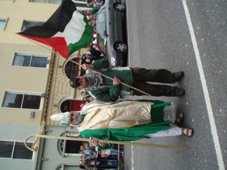 st patrick was happy to pose for photo if it was for peace which it was.