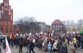 In front of Town Hall