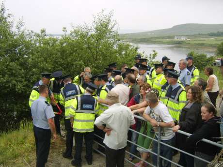 Garda trespass and criminal damage