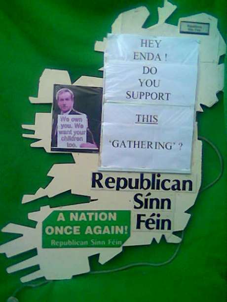 One of the RSF placards for the 24th November 2012 protest in Dublin.