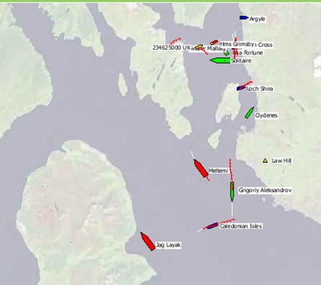 Solitaire's position today lunchtime