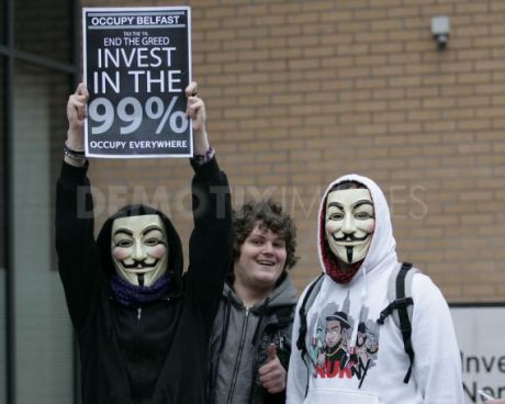 #OccupyBelfast: Anonymous on the streets