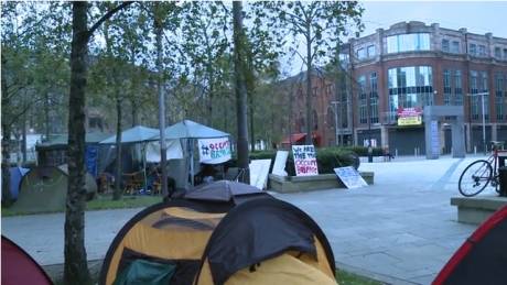 Occupy Belfast tent city is growing; from 4 to 8 to 13 including a fancy big one