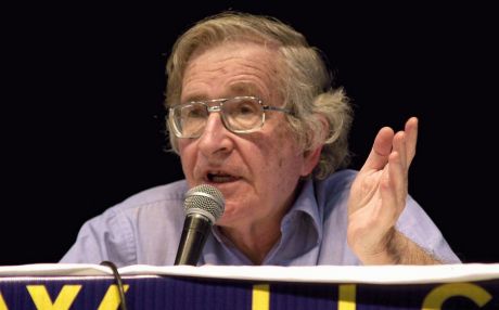 Library picture - Noam Chomsky WSF 2003 source: wikicommons