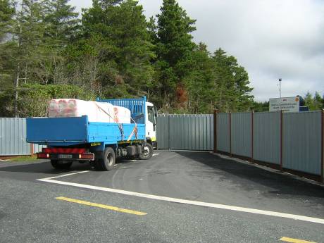 Truck attempting to enter gate 2 (was turned away because of camera)